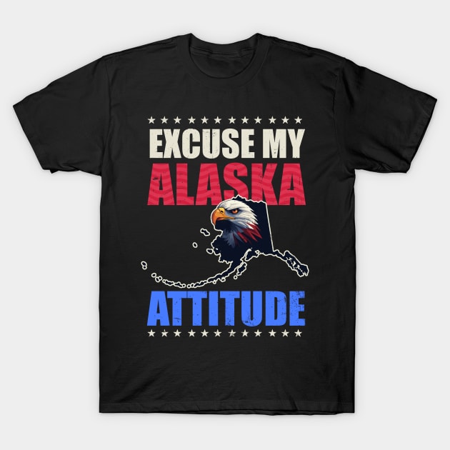 Alaska Lover Shirt | Excuse My Alaska Attitude T-Shirt by Gawkclothing